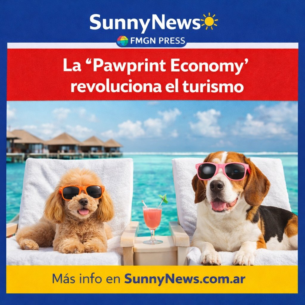 ArielFerrero's tweet image. Pawprint Economy: Las mascotas ya no son solo compañía: ahora también son parte del viaje
@petfriendlyca @PetFriendlyHlwd @CharlyMiraOK 
#SunnyNews #Turismo #Mascotas #PetFriendly #ViajarConMascotas #TravelTrends #FMGN
sunnynews.com.ar/2026/03/pawpri…