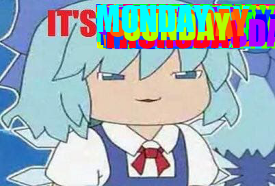 Cirno tells you what day it is tweet media