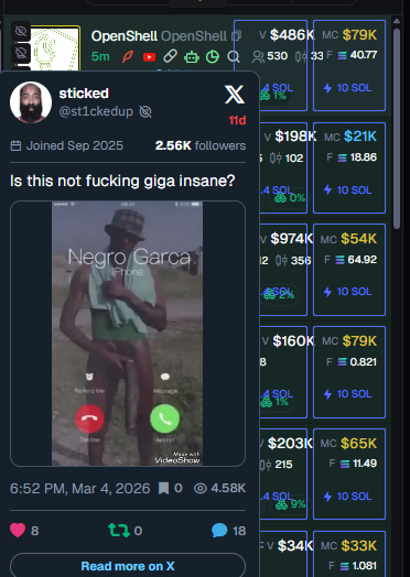 Solana degen tweet media