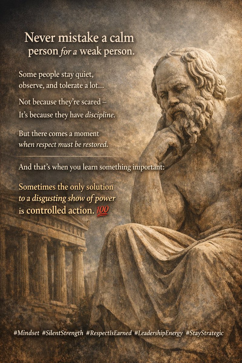 nastybilz's tweet photo. Sometimes the only solution to a disgusting show of power is controlled action. 100
#Mindset #SilentStrength
#RespectlsEarned #LeadershipEnergy #StayStrategic @vdmempire https://t.co/Sg9onfXzDc