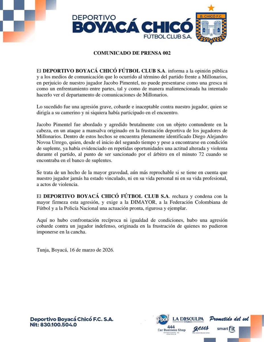 BOYACÁ CHICÓ F.C. tweet media