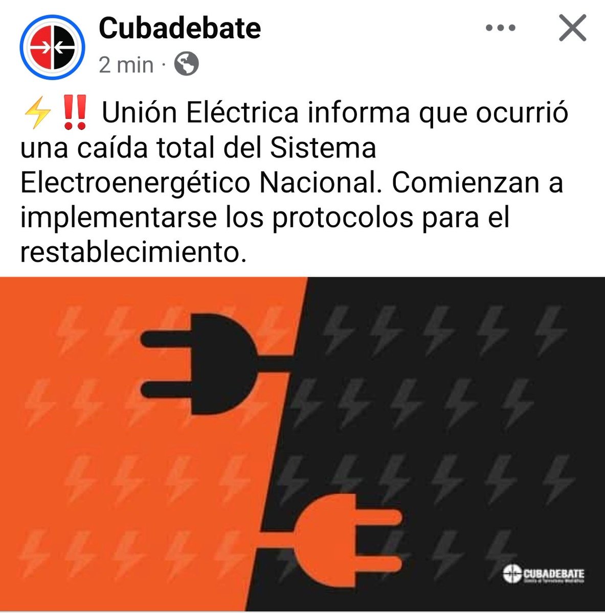 Información de la UNE #Cuba