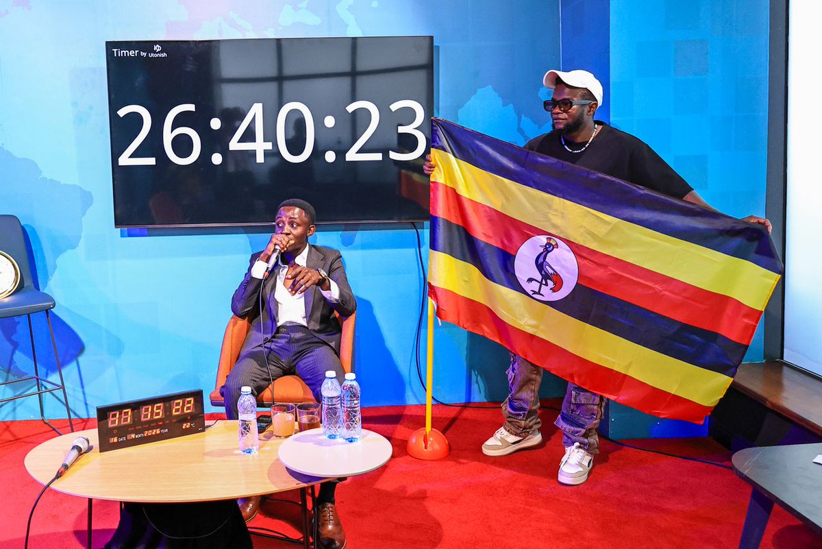 Uganda's 7-star DJ, <a href="/DjRoja/">#Goddid🙏🏻</a>, checks in on RK Himself as he Beat Boxes.

#AfromobileUG #rkhimselfworldrecord #NBSPlusXRKGuinnessWorldRecord