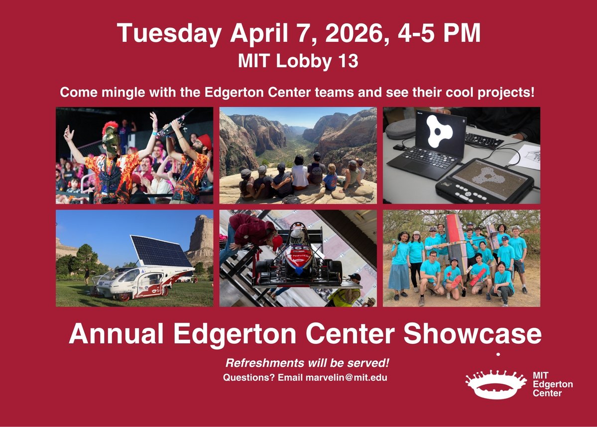 MIT Edgerton Center tweet media
