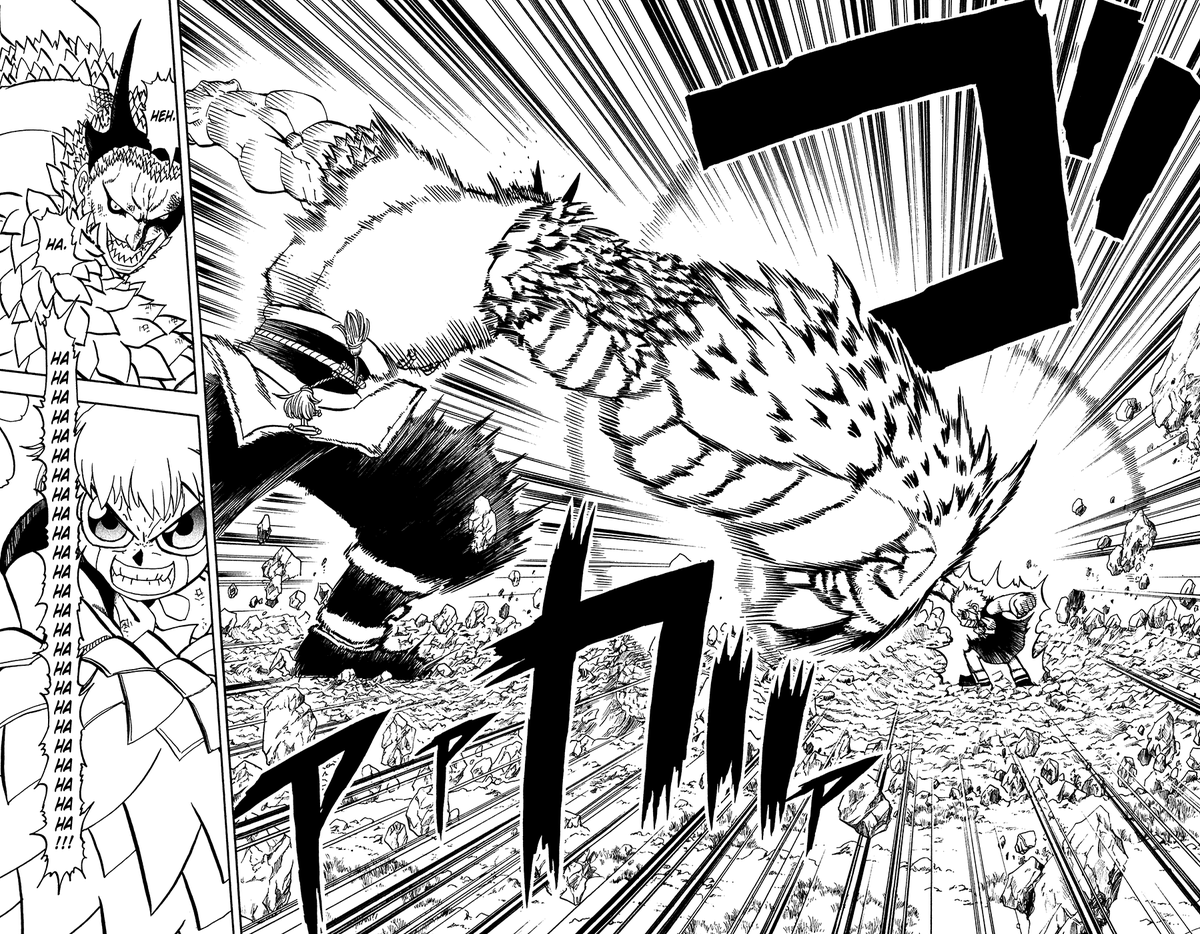 Majora__Z's tweet photo. Konjiki no Gash, aka Gash Bell or Zatch Bell, just because it's one of the best battle shonen manga (and I do mean manga, sadly the anime diverges entirely from the manga's plot)

For those curious, here's an explanation of what makes it good + info about how you should read it:

----------

It's a partner-battle royale series, sort of like Shaman King or Fate, where 100 demon kids get partnered up with humans who can use their spellbooks to allow the demons to use spells, and if the book is burnt, they return to the demon world, the last one standing is crowned king.

"Demon" implies something sinister, but most of them are basically just kids, rather then your typical shonen protag teen, and that + the partnered premise sets up for a lot of character growth: Gash is a naive 6 year old who teaches Kiyo to open up to others and be optimistic, while Kiyo is a jaded teen that grounds Gash and forces him to mature and think about what being a king means, for example.

In turn it does power of friendship better then any other series i've seen, and uses that, great comedy, and Yotsuba style slice of life chapters to have a fun lighthearted vibe... but then as a contrast uses brutal emotional gut punches (the premise requires every character "die"), with the lighter moments helping the dark ones hit harder, and the darker ones helping the lighter moments feel genuine and earned instead of corny. It handles that contrast at least as good as One Piece.

Even unlocking new spells is tied to moments of character growth, with that specific growth fitting the new spell (spell names also have their own language), and each character's set of abilities is unique and allows for tactical fights, especially as Spells do specific things that forces strategic use without allowing the characters to do contrived solutions. Each spell also has a "manga" cost so even weaker spells stay useful due to their lower cost. Most fights are also TEAM battles where not just the humans get involved, but multiple demon-human pairs are working together to combine their powersets.

Finally, it's got some incredible 2 page spreads and art; and avoids common shonen issues like abandoning their side casts, having increasingly bloated pacing over time, or overdoing the escalation of stakes or abilities: In Gash Bell, the entire cast is well utilized till the end, the abilities and stakes also stay reasonable till the final arc, and the pacing only gets tighter the further in you get. 

The one flaw the series has is, inversely, it starts off sort of weaker then some other shonen, as initially there's not enough spells for tactics in fights and it has a villain of the week format and only switches to full arcs later, but it's still good/fun early on, and only ever gets better

---------------

As far as how to read it, you'll want to use the "NEW fan translation" by the Zatch Bell Makai scanalation group, led by @ZatchBellGamerX . As of the time of writing they are done through volume 10, but they should put a new volume out every few months

Once you read past where the Makai translation is currently at, you can switch back to the older scans by NULL. Depending on what Manga site you use it may do it for you automatically (DM me if you need help finding any of this)

Once you finish the main original manga, you'll want to read the Gash Cafe chapters, and the Gaiden: Friend chapter. Different sites label these differently, they may be titled as "Kanzenban extras" and "Kanzenban Special book" respectively. Again, DM me if you need help locating these

Once you read those, you're good to start reading the sequel manga!