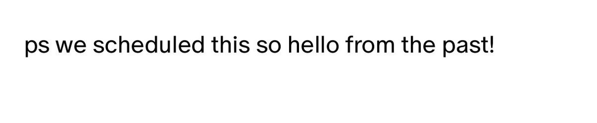 “hello from the past!” why am i gonna get emotional abt them taking care of us while still enjoying their holiday