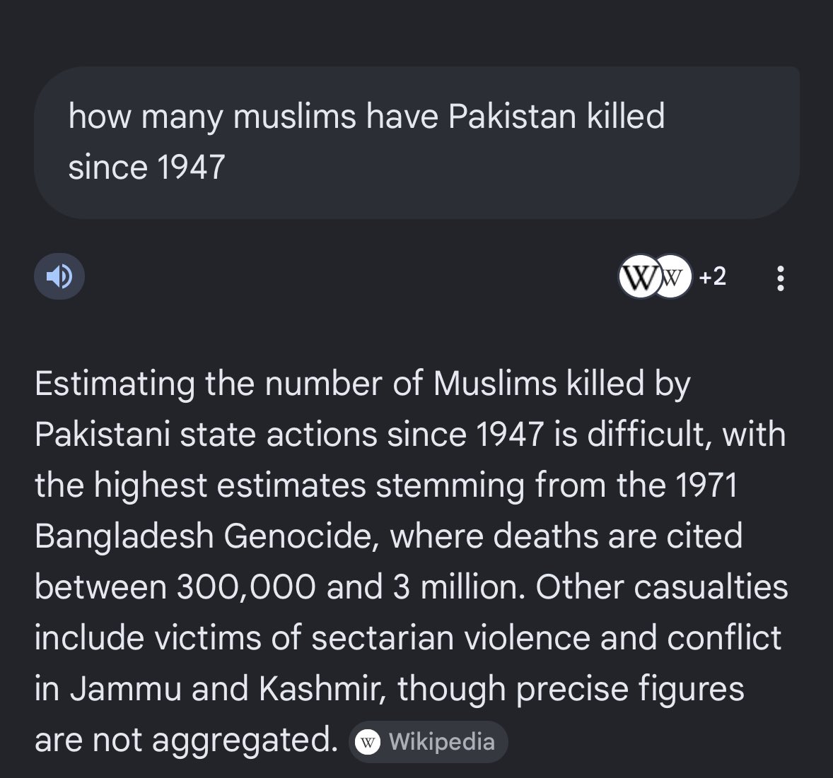 Pakistani regime has ki..lled more Muslims than any other country has, using the name of Islam.