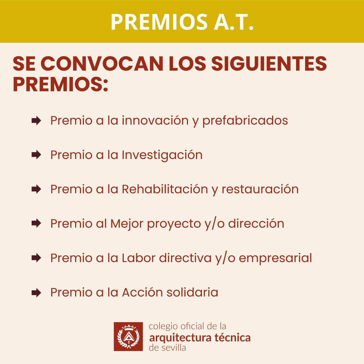 Colegio de la Arquitectura Técnica de Sevilla tweet media