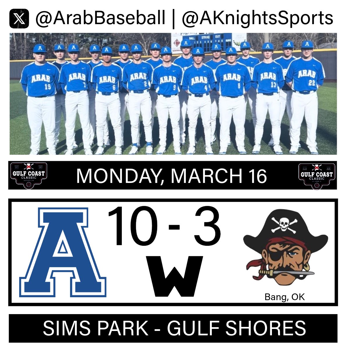 Arab High School Baseball tweet media