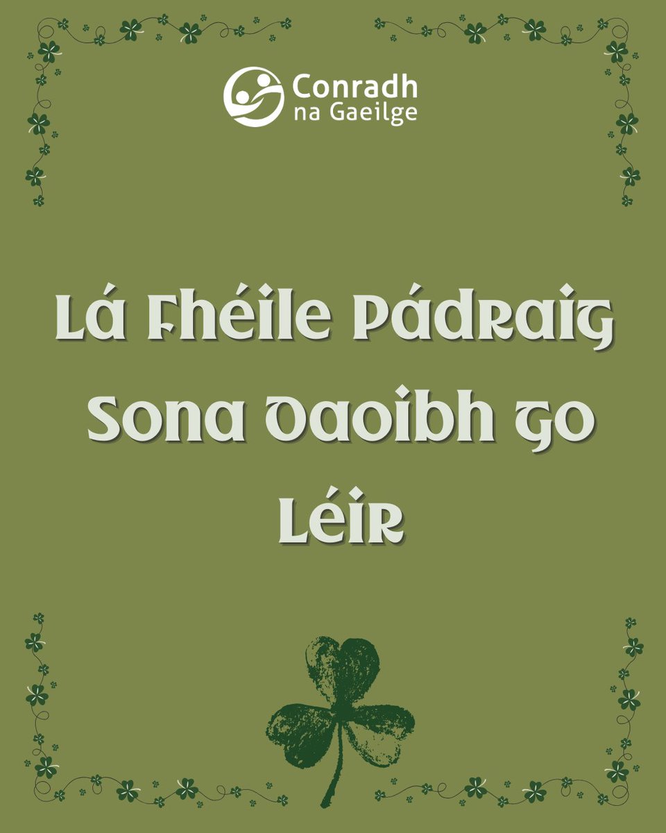 Conradh na Gaeilge ⭕️ tweet media