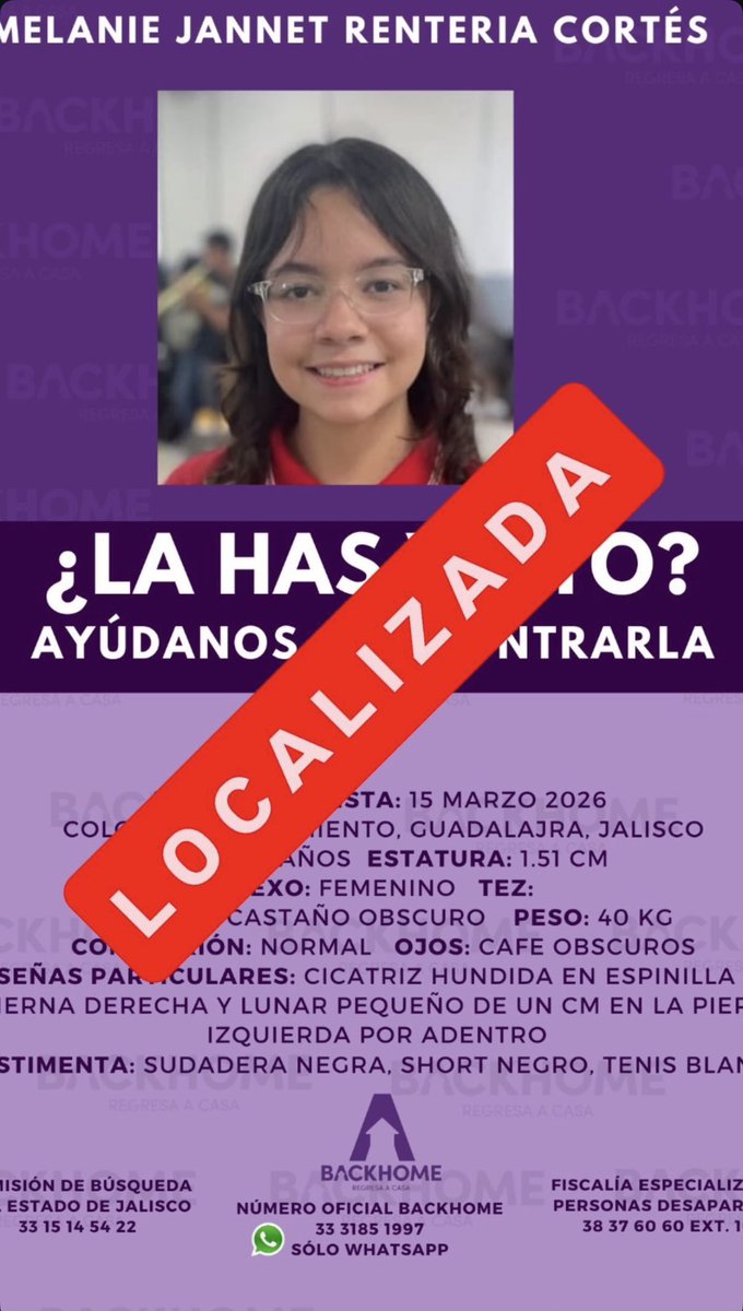 ferssnm's tweet photo. Ya fue localizada. Gracias 🙏 https://t.co/kuNoUwtnrH