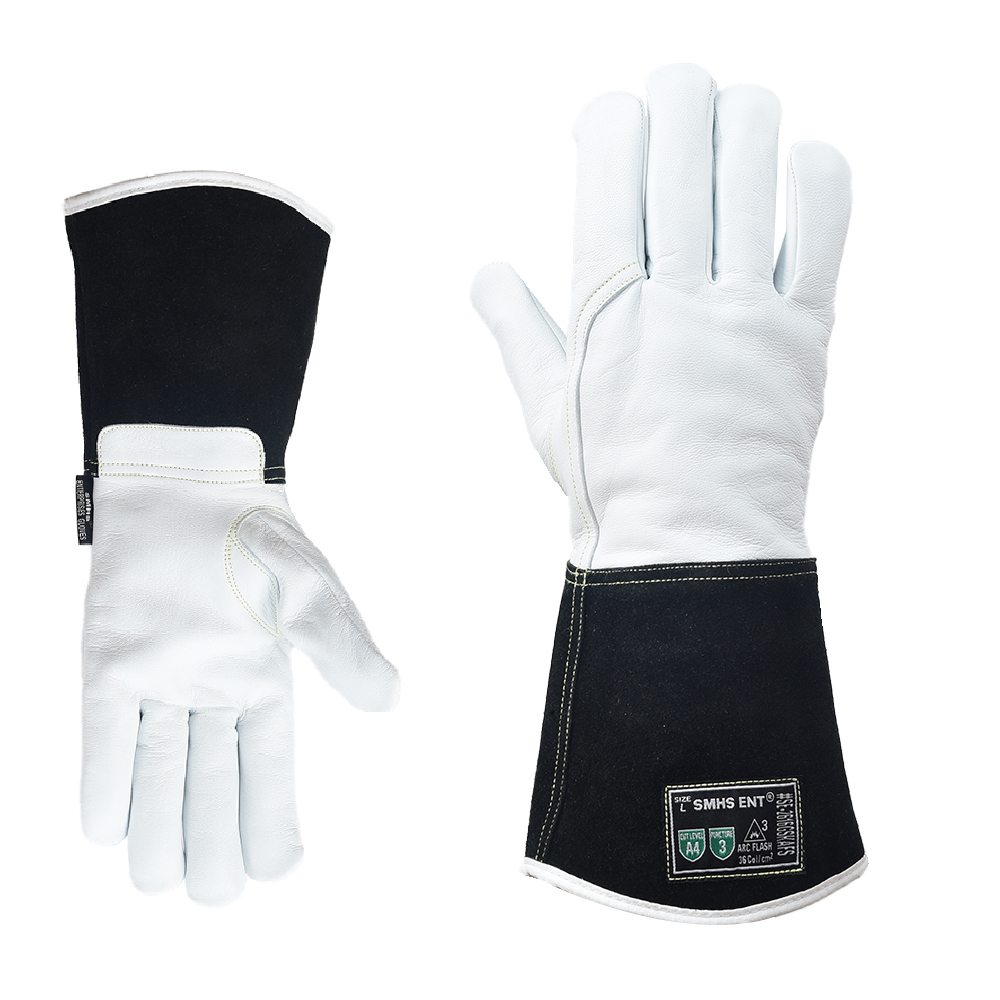 SMHSEnterprises's tweet photo. Product Code: SE- 2616GSKAFS
Arc Flash Rated MIG Welding Gloves – ANSI A4 Cut Resistant Goatskin Fabrication Gloves. https://t.co/eYgk59gTRc