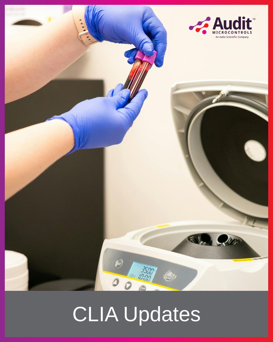 AUDITmicro's tweet photo. Important update for labs 🚨
As of March 1, CLIA certificates and fee coupons are now digital-only (no more paper copies!). If your QC and cal/ver records aren’t organized, secure, and easily accessible electronically, now’s the time to make the shift before your next inspection. https://t.co/087tR7uj1o