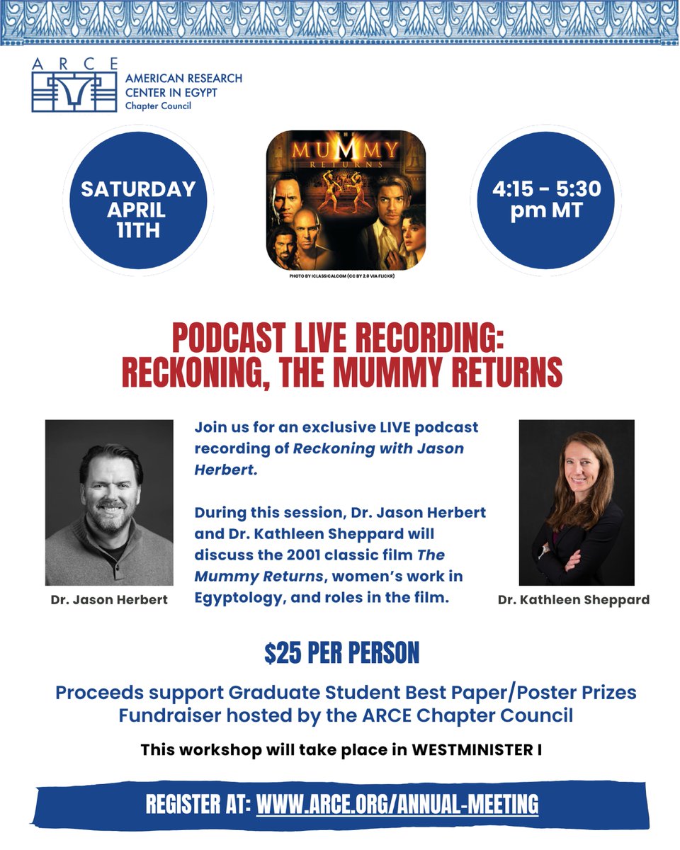 American Research Center in Egypt tweet media