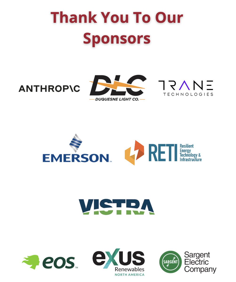 CMUenergy's tweet photo. Energy Week 2026 would not be possible without the generosity of our amazing sponsors. We are very grateful for their support, as sponsorships enable us to keep our flagship event completely free and open to the general public.
Explore the event schedule⬇️
https://t.co/4pvFrsF6LB https://t.co/nw45zXQwuQ