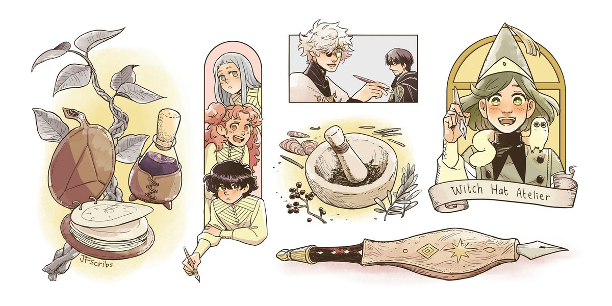 The witch's drawing supplies✨
#witchhatatelier #Δ帽子