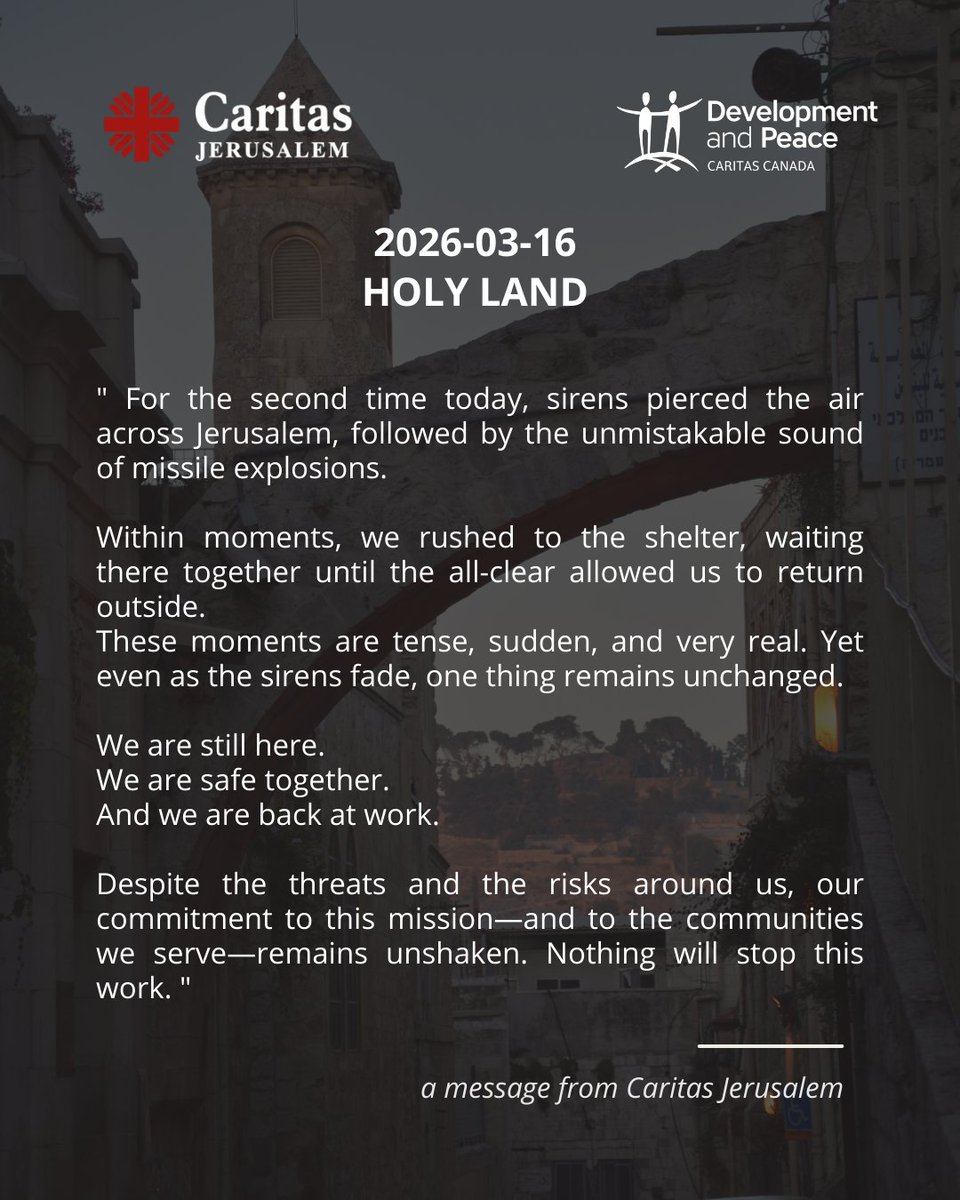 Development and Peace — Caritas Canada tweet media