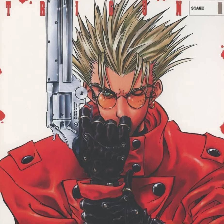 90sPiictures's tweet photo. Trigun artworks https://t.co/DbA9HNIMle