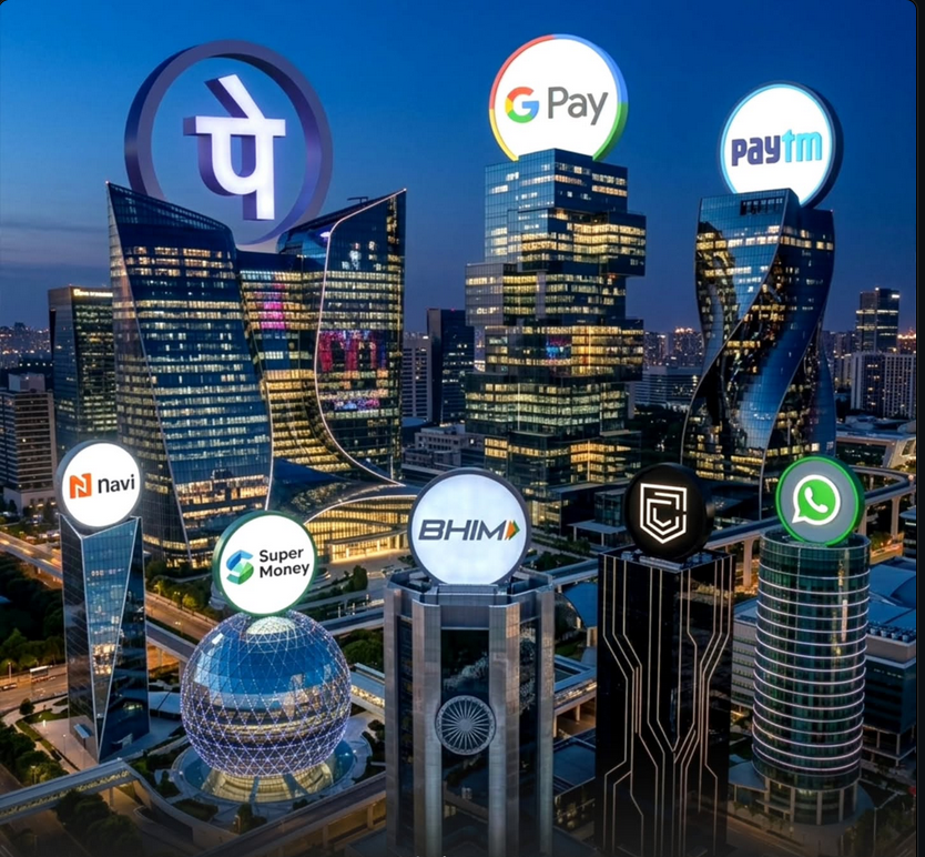 🚨 UPI Market Share (Feb 2026) 📊

• PhonePe — 45.52%
• Google Pay — 33.18%
• Paytm — 7.82%
• Navi — 3.19%
• Super Money — 1.42%
• BHIM — 0.86%
• CRED — 0.72%
• WhatsApp — 0.55%

PhonePe and Google Pay together control nearly 79% of the UPI market in India.

But here’s