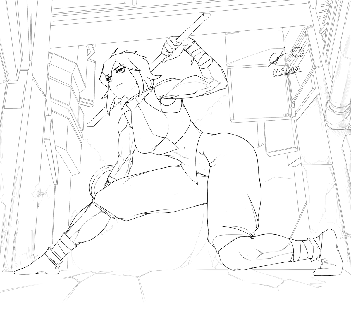 Oc doodle
Just testing if the new outfit design looks good or not.