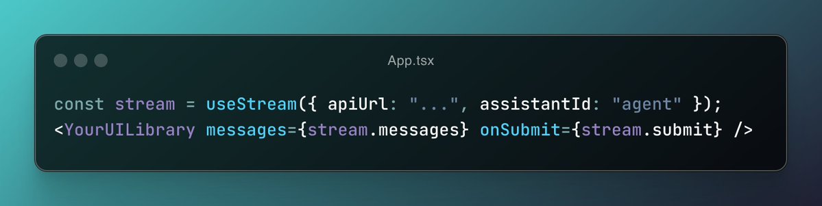 LangChain JS tweet media