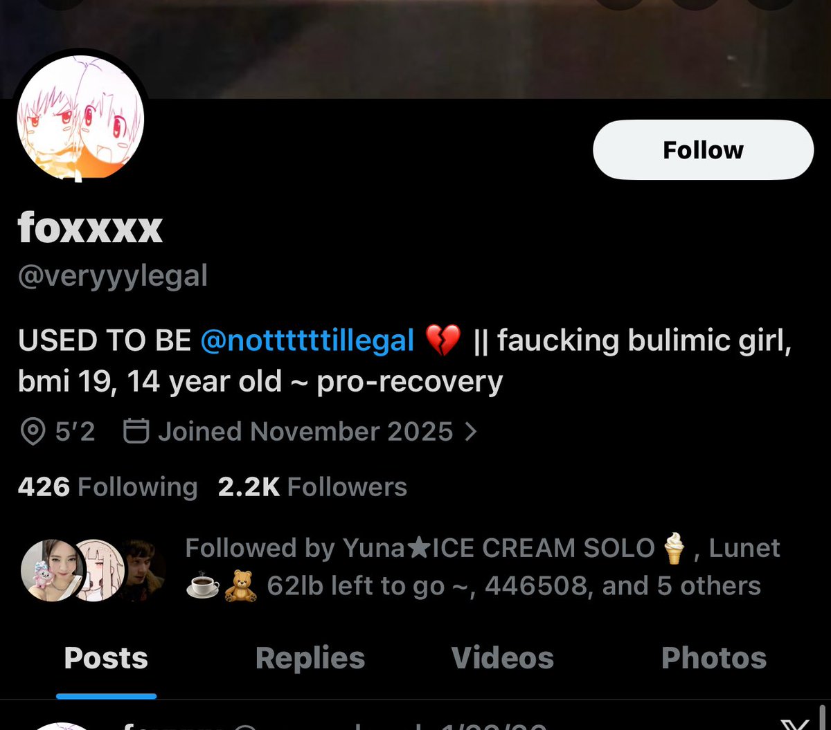 yall weird asffff, i used to have only 1 oomf that followed her