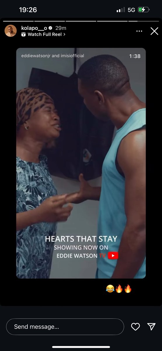 Kola said you all should go watch his sister movie ❤️