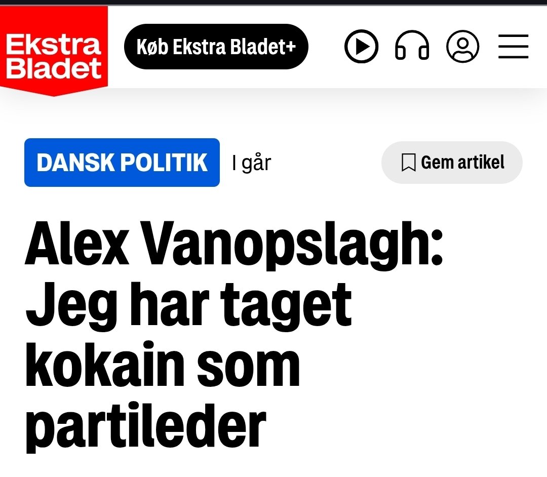 Hvis jeg var partileder havde jeg ikke nøjes med kokain.