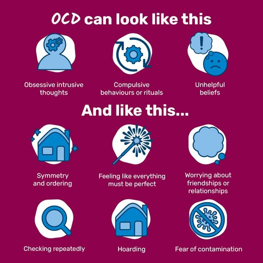MarkOCDVersion's tweet photo. Obsessive compulsive disorder (OCD) is experienced by 1 in 50 people in the UK.
Despite this, it continues to be highly stigmatised and misunderstood.
Share this post so people get the facts on OCD symptoms. https://t.co/BiAAkodxEc