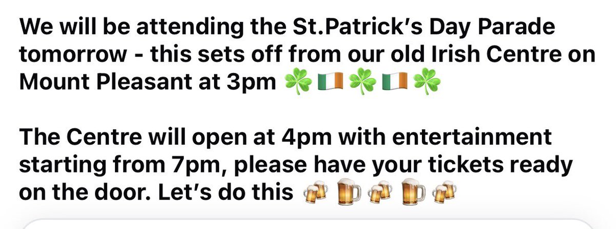 Liverpool Irish Centre tweet media