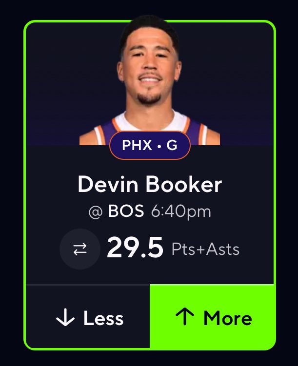 PropsEdge's tweet photo. 🏀 NBA POTD 🏀
Devin Booker O29.5 PA
- Over in 5/L5 games this szn
- Over in 11/14 games without Brooks
The Celtics rank 29th at guarding the ATB3 and 24th at guarding the mid-range which combined for 52% of Bookers points combined. Over in 7/9 games against bottom 10 ATB3 defenses without Brooks.
Booker finds 39% of his assists behind the arc where the Celtics allow the 3rd most assists. Finds another 14% in the non-RA paint where the Celtics allow the 8th most assists.
Good spot with Brooks/Williams out. Bookers usage should be solid. He dropped 43 PA against the Celtics in their final meeting last season.
❤️ IF YOUR TAILING!
Powered by https://t.co/gPRuqgkYQK 🤝
#PrizePicks #POTD #SunsUp