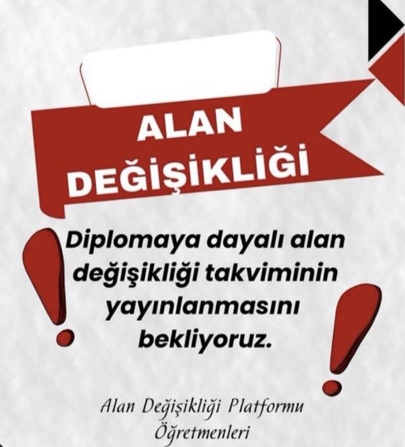 FurkanAliSonmez's tweet photo. @yunuskocakaya25 @Yusuf__Tekin @cftcblnt @talatyavuz29 @TalipGeylan06 Sayın Bakanım @Yusuf__Tekin, Sayın Müdürüm @cftcblnt; öğretmenler olarak alan değişikliği kılavuzunun en kısa sürede yayımlanmasını bekliyoruz.
#KısıtlamasızAlanDeğişikliği
#AlanDeğişikliği2026
#alandeğişikliğibekleniyor https://t.co/k7PA0auhRj