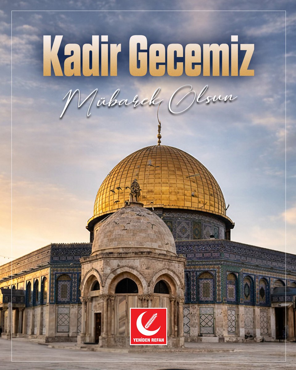 Bin aydan daha hayırlı olan Kadir Gecesi’nin; aziz milletimize, İslam âlemine ve tüm insanlığa rahmet, bereket ve huzur getirmesini temenni ediyoruz.
Duaların kabul, gönüllerin arındığı bu mübarek gecenin; birlik, kardeşlik ve hayırlara vesile olmasını diliyoruz.
