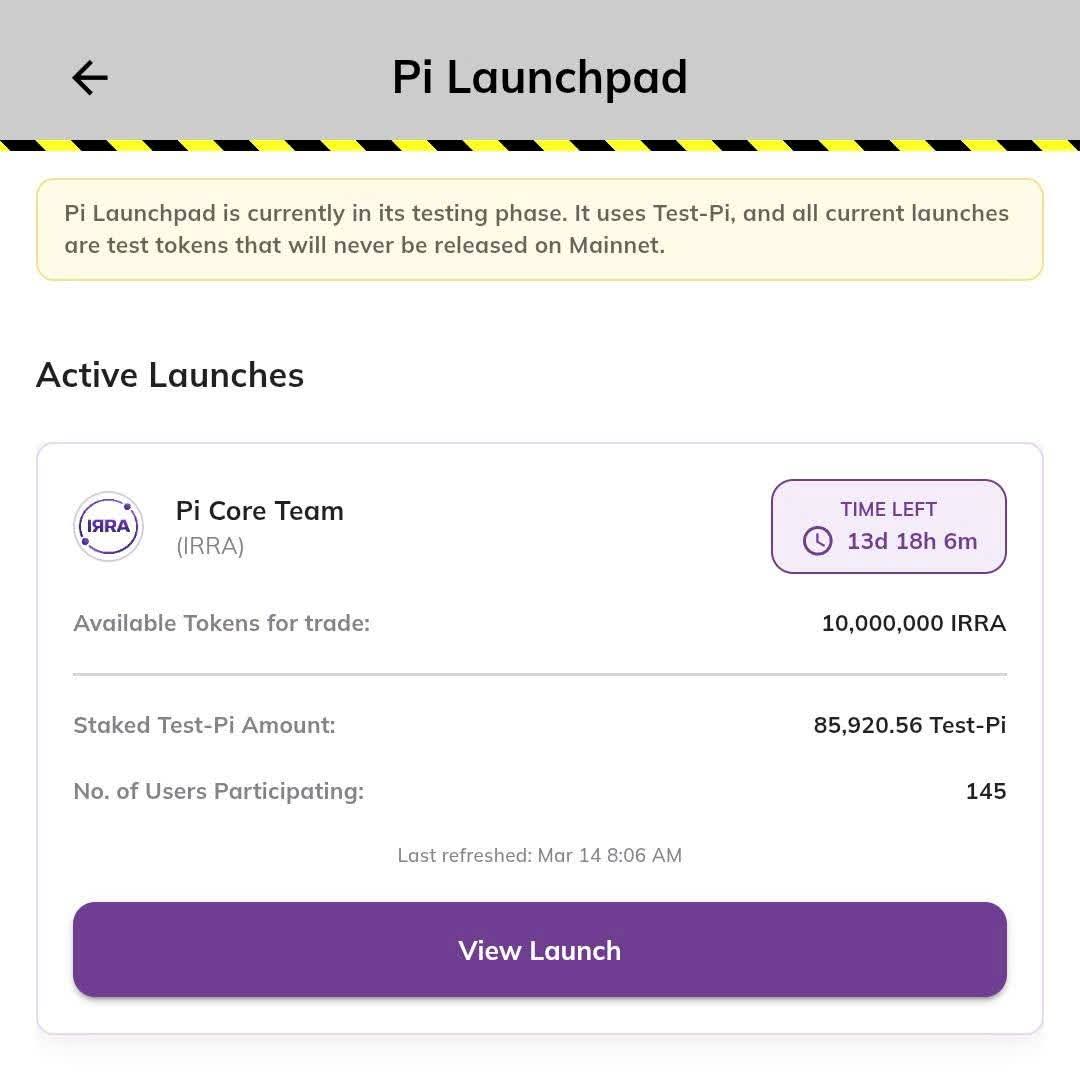 NEWS_Pii's tweet image. 🚨🎉Pi Launchpad is a platform utility deployed by PCT on the Testnet, helping Pioneers familiarize themselves with the mechanism before the Mainnet launch.

#PiNetwork #PiLaunchpad #Testnet