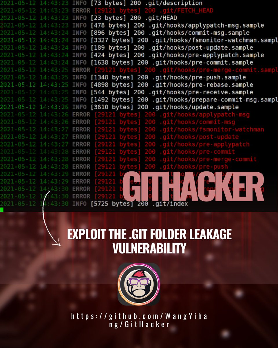 EsGeeks's tweet photo. GitHacker revela los riesgos de las carpetas .git expuestas, mostrando cómo se puede reconstruir un repositorio entero. ¡Aprende a proteger tus proyectos! Audita tus configuraciones de servidor.
🕵️♂️🔍🛡️ #HackingEtico #GitSecurity #git #websecurity #githack #ethicalhacking https://t.co/mpzYOqzfG1