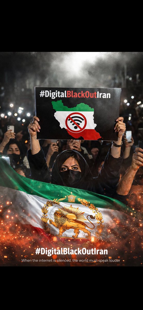 Iran offline for days in active war.

Global pressure needed. lift the blackout!
#DigitalBlackoutIran