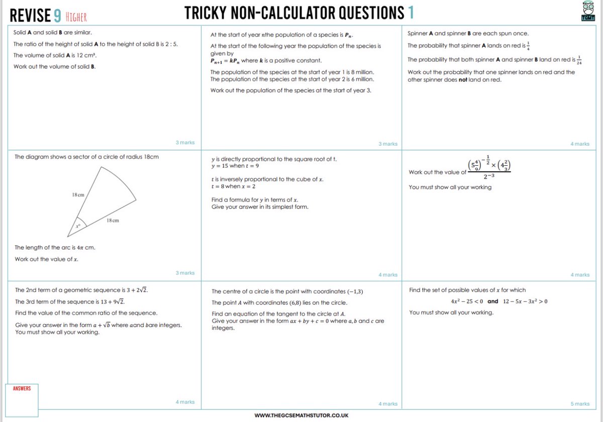The GCSE Maths Tutor tweet media