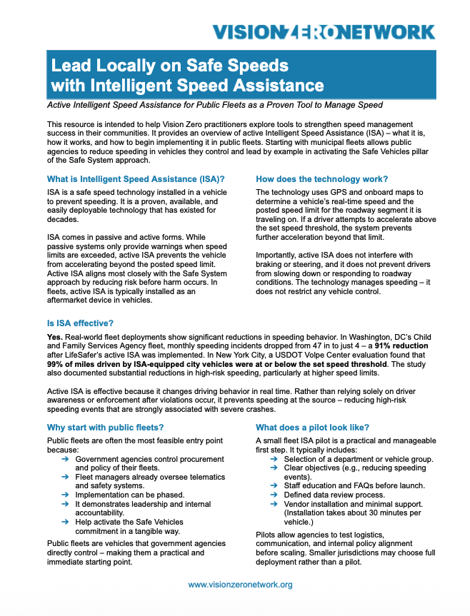 Vision Zero Network tweet media