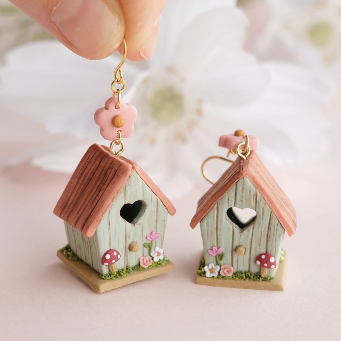 valleyvetiver's tweet photo. Can I offer you tiny birdhouses for your ears? 🥹🏠🪺🕊️ Spring Collection drops Sat, March 21st at 11am PDT! https://t.co/H4qa4ULkjP