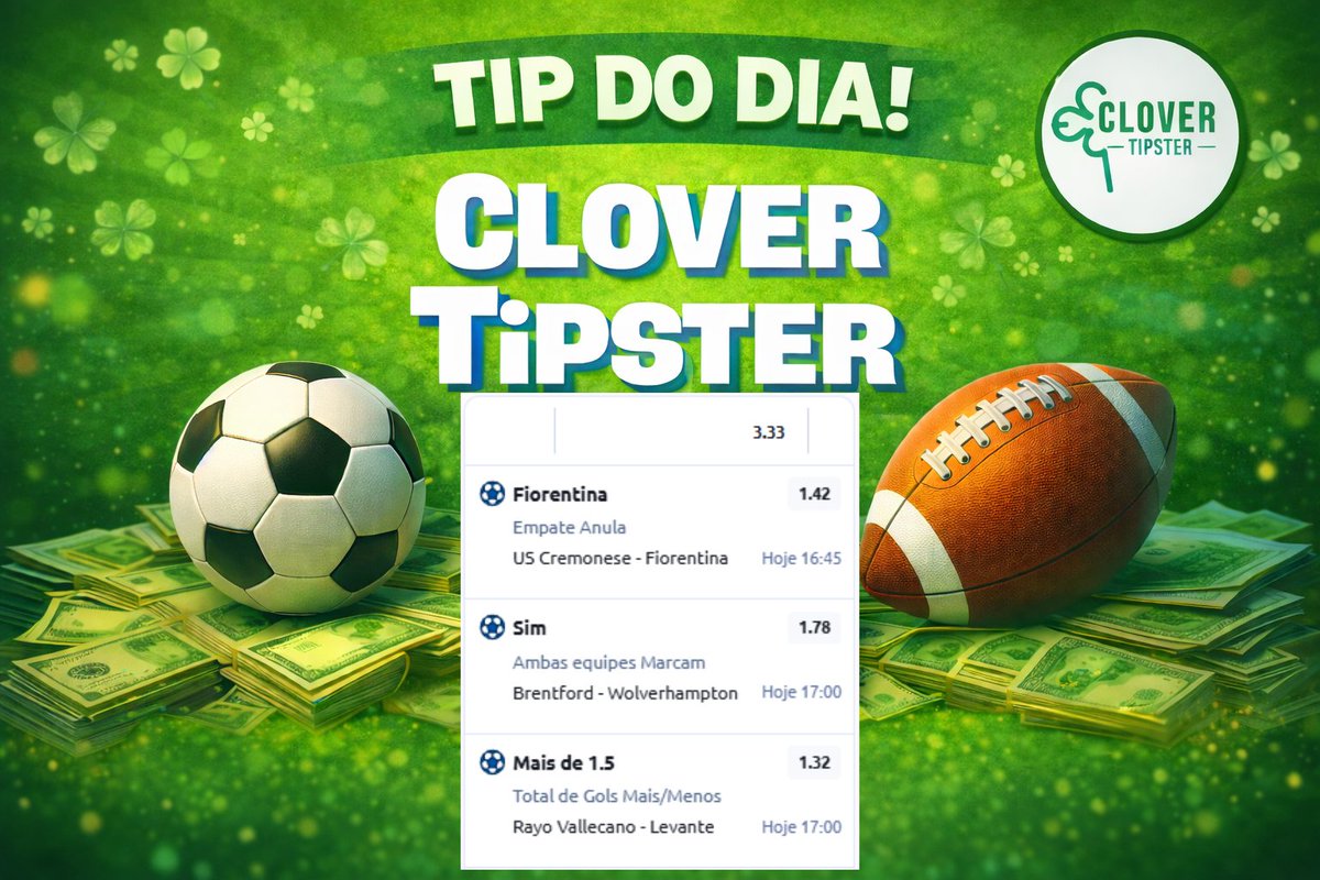 CloverTipster's tweet photo. Começando a semana, ODD 3 , vamos buscar!!! 🔥🔥 https://t.co/zakhSybQnQ