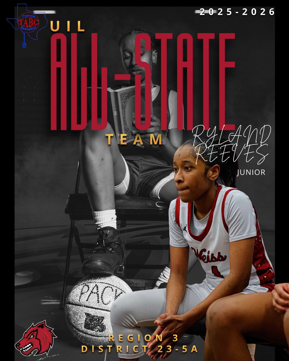 Weiss_WBB's tweet image. Another one!!
Congratulations again to @rylandreeves for being named to the @tabchoops All-State Team!! Another Well deserved achievement , 1️⃣!! 👏🏾🐺🙏🏾 #EarnedNotGiven #AGTG #Limitless