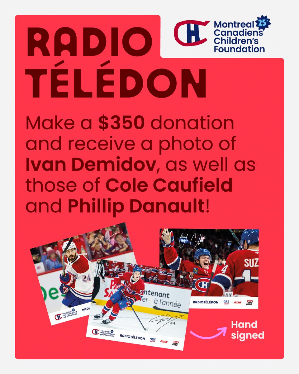 Fondation des Canadiens pour l'enfance tweet media