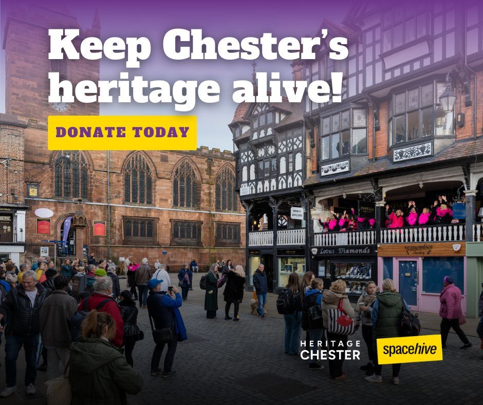heritagechester's tweet photo. This is community. People gathering in our historic city, drawn together by curiosity, culture, &amp; connection.

Our events transform Chester's streets from beautiful backdrops into living stages where heritage is created today. 

Back us on @Spacehive 👉 https://t.co/qNRe0ZpFMX https://t.co/N6PnZjV4Hl