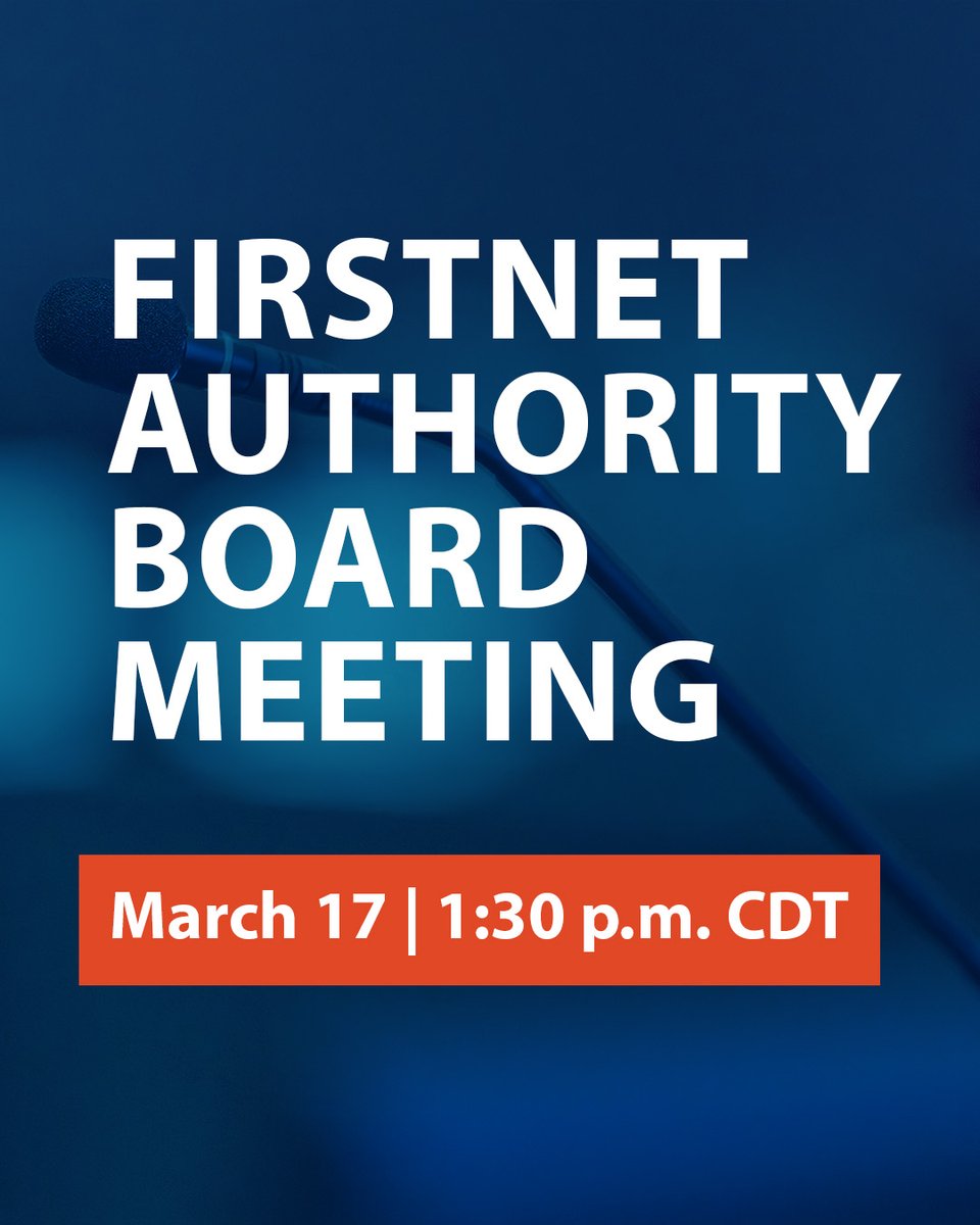 FirstNet Authority tweet media