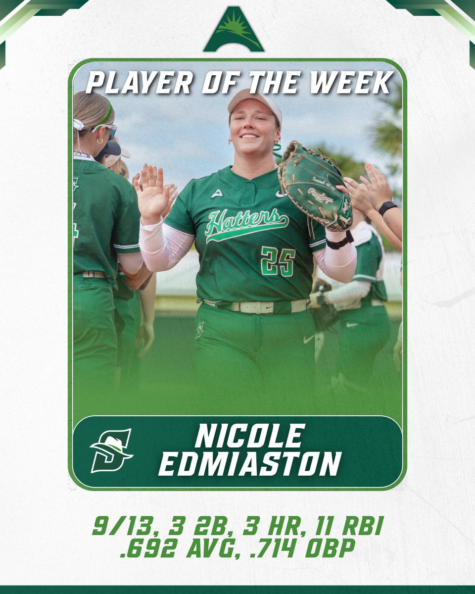 Stetson Softball tweet media