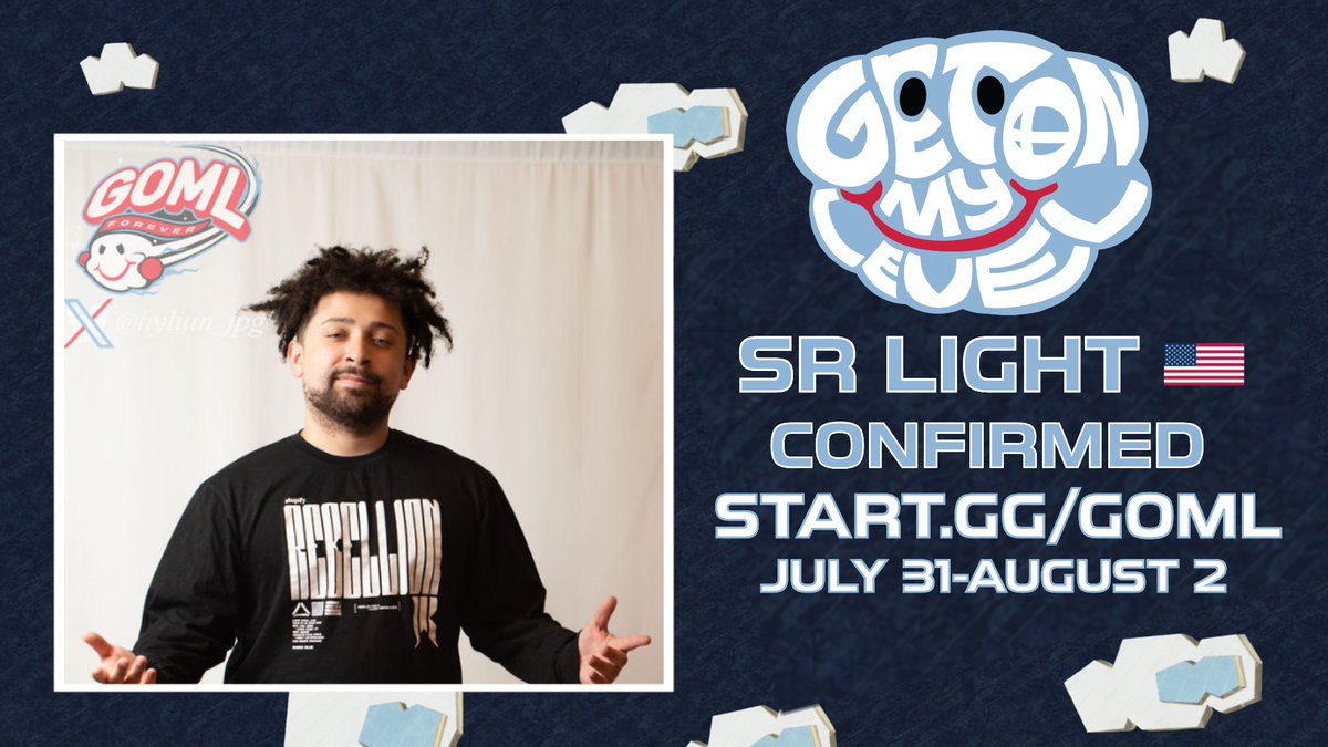 Get On My Level☁️July 31-Aug 2☁️start.gg/GOML tweet media