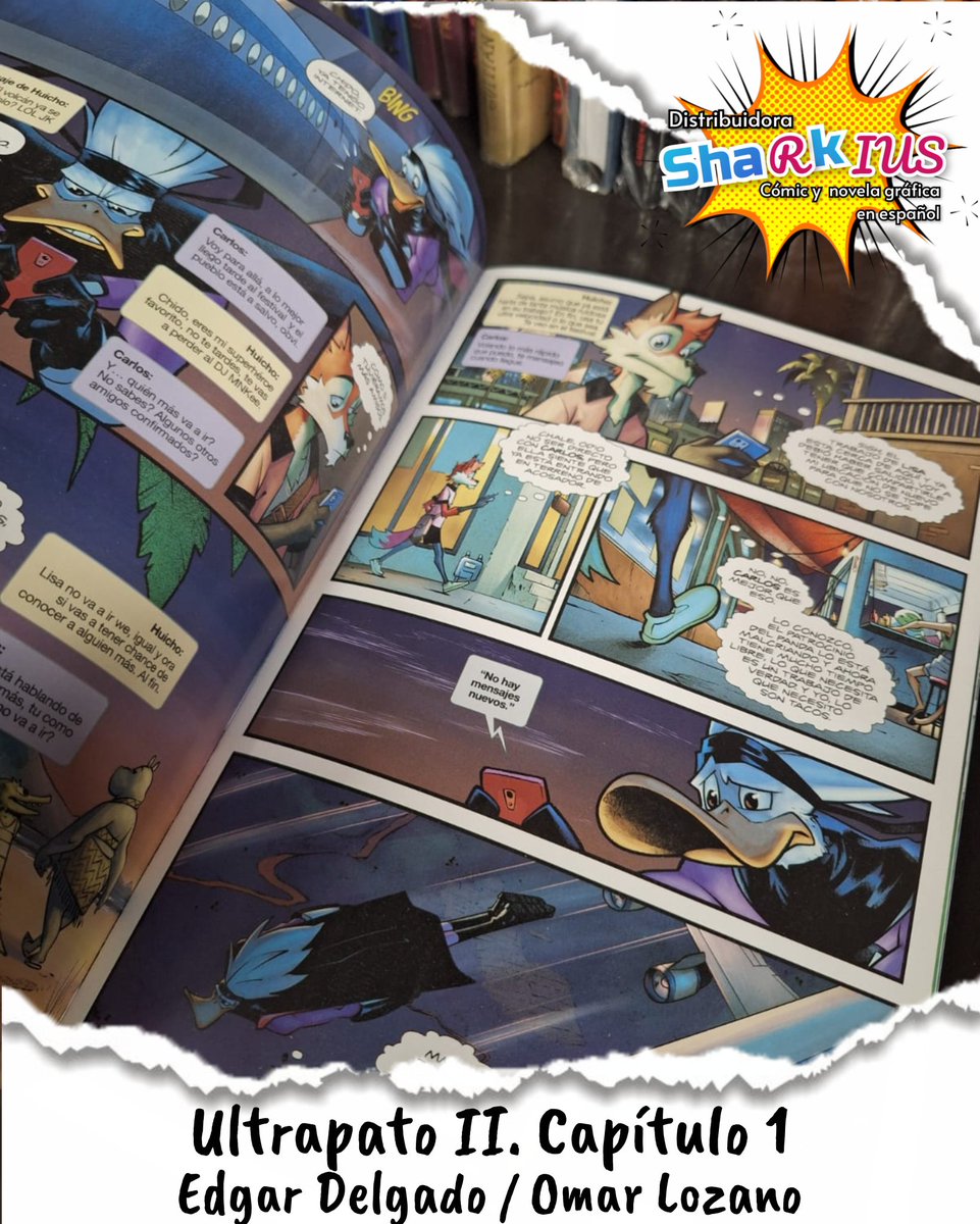 sharkomics's tweet photo. Ultrapato II . Capítulo 1
Autores: @delgaduck / @_omarito_
CygnusComics
$150
Continúa las hazañas de Ultrapato con el primer capítulo de la segunda parte. Si no pudiste ir a @lamolemx por el no te preocupes porque en @riuslibreria ya lo tenemos  en tienda y para envíos en México. https://t.co/anD9YQxUs9