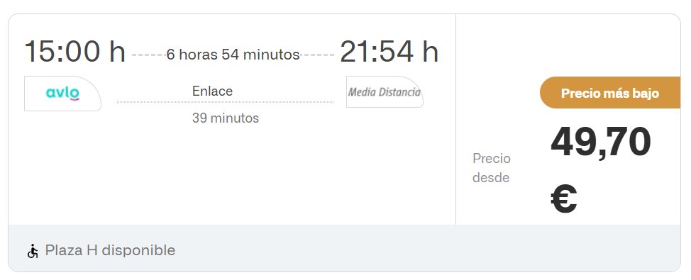 AgAlSan's tweet photo. @Renfe Sin palabras, 7 horas de tren por un módico precio- un  jueves  9 de abril 2026 https://t.co/MB3RYbIfyQ