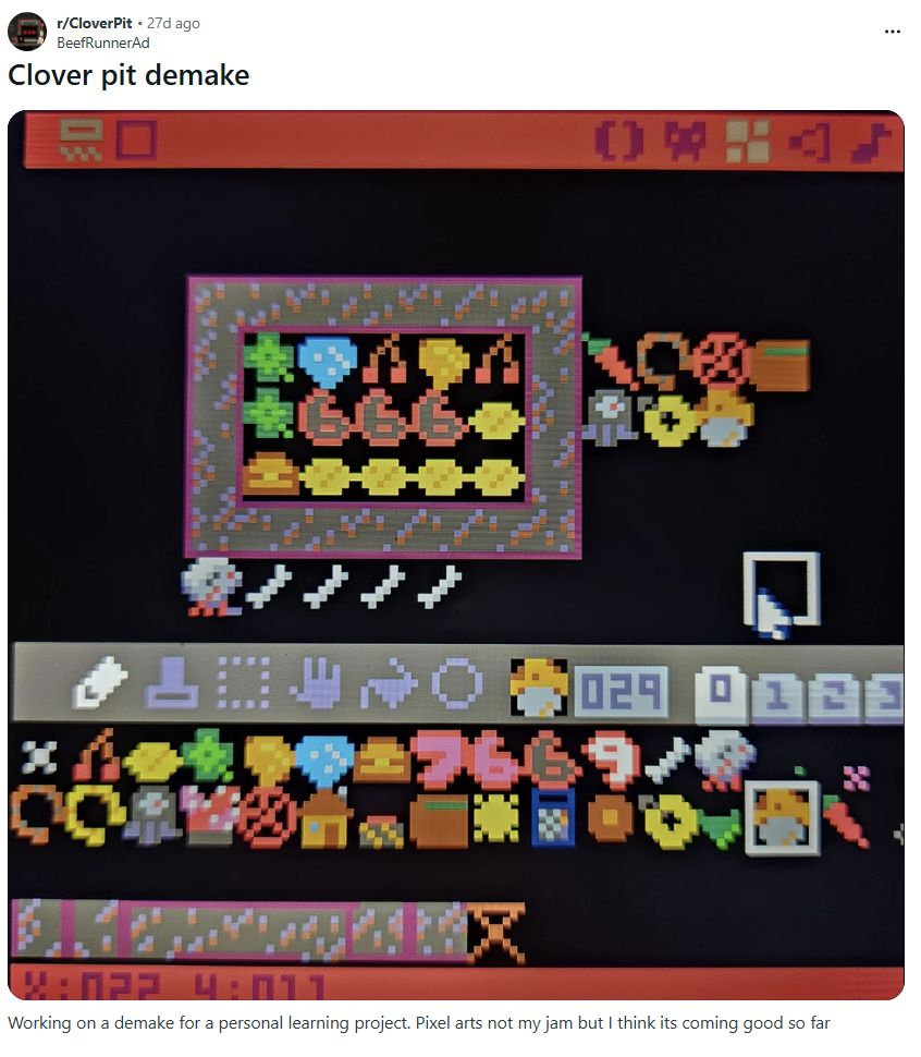 Panik Arcade 🕹️ making CloverPit 🍒🎰 tweet media