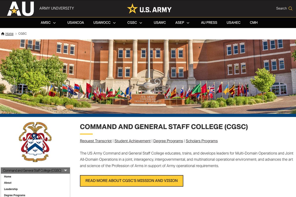 U.S. Army CGSC tweet media
